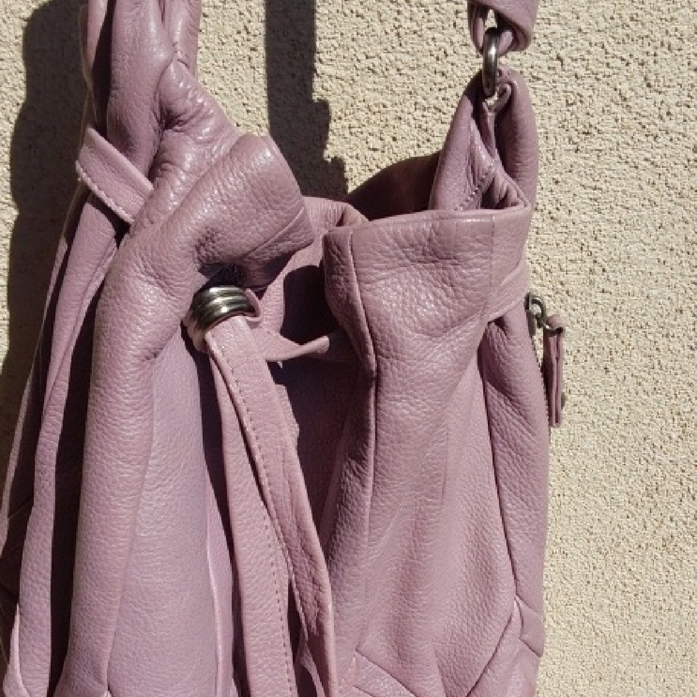 Elliott Lucca Leather Shoulder Bucket Bag - Picture 4 of 10